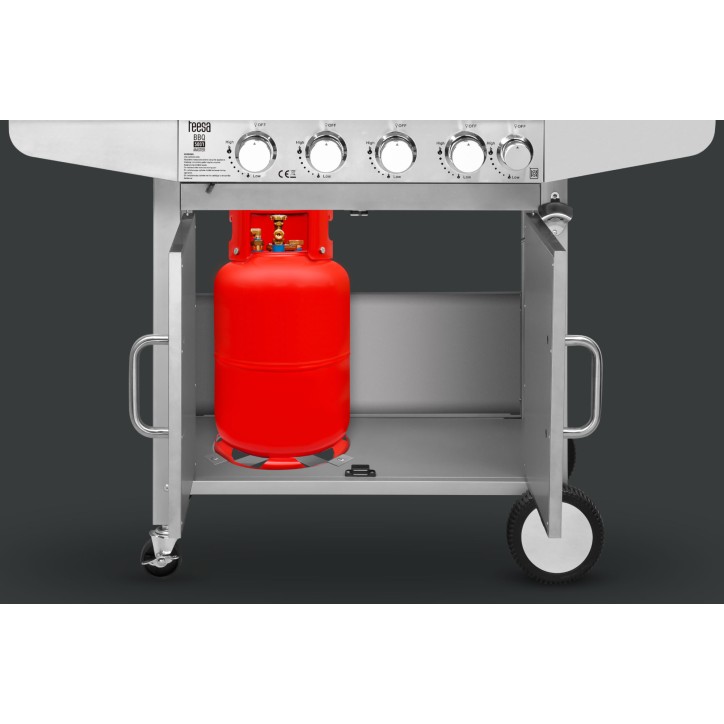 Teesa BBQ 5001 Master Grill gazowy - 5 palinków - miejsce na butlę Teesa BBQ 5001 Master Grill gazowy - 5 palinków - miejsce na butlę
