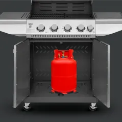 Teesa BBQ 5005 MASTER grill gazowy - 5 palników- miejsce na butlę