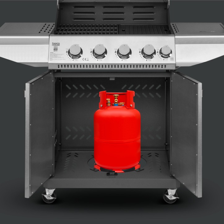 Teesa BBQ 5005 MASTER grill gazowy - 5 palników- miejsce na butlę Teesa BBQ 5005 MASTER grill gazowy - 5 palników- miejsce na butlę