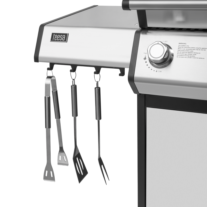 Teesa BBQ 5006 MASTER grill gazowy - 5 palników- miejsce na butlę Teesa BBQ 5006 MASTER grill gazowy - 5 palników- miejsce na butlę