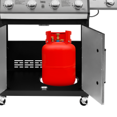Teesa BBQ 5006 MASTER grill gazowy 5 palników z miejscem na butlę