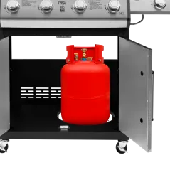 Teesa BBQ 5006 MASTER grill gazowy 5 palników z miejscem na butlę