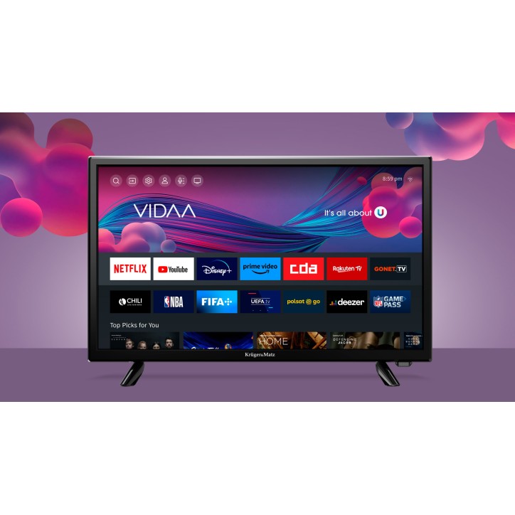 Telewizor 24" Kruger&Matz smart VIDAA DVB-T2 Telewizor 24" Kruger&Matz smart VIDAA DVB-T2
