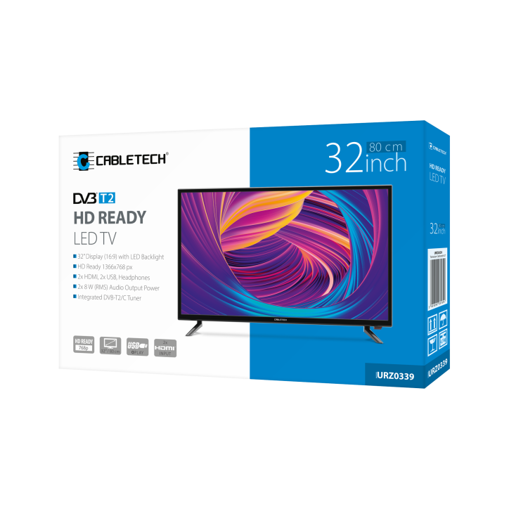 Telewizor Cabletech 32" DVB-T2 H.265 HEVC Telewizor Cabletech 32" DVB-T2 H.265 HEVC