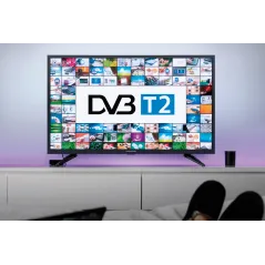 Telewizor Kruger&Matz 24" HD DVB-T2 H.265 HEVC 230/12V