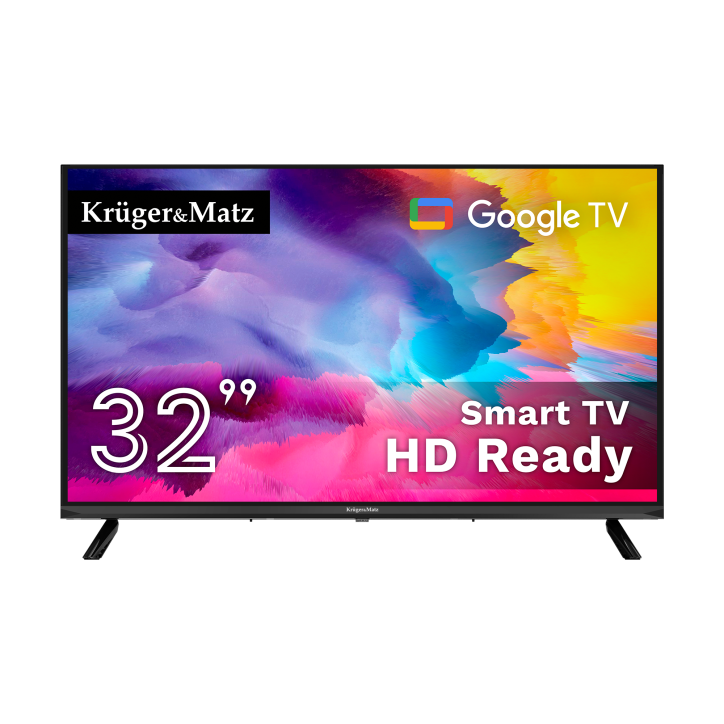 Telewizor Kruger&Matz 32" HD Google TV, DVB-T2/S2/T/C H.265 HEVC Telewizor Kruger&Matz 32" HD Google TV, DVB-T2/S2/T/C H.265 HEVC