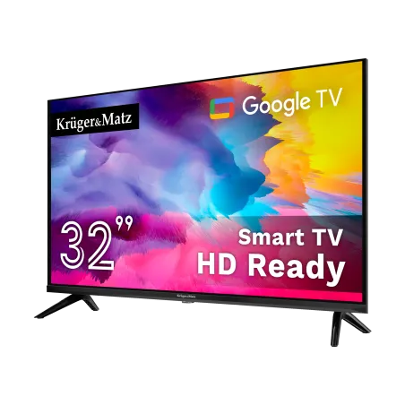 Telewizor Kruger&Matz 32" HD Google TV, DVB-T2/S2/T/C H.265 HEVC
