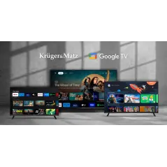 Telewizor Kruger&Matz 32" HD Google TV, DVB-T2/S2/T/C H.265 HEVC