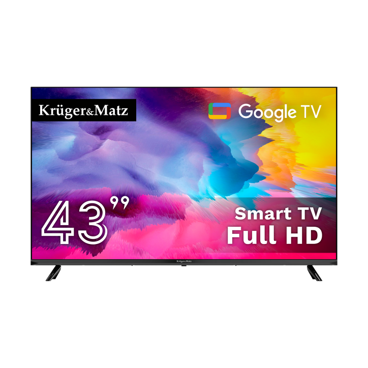 Telewizor Kruger&Matz 43" FHD Google TV DVB-T2/T/C H.265 HEVC Telewizor Kruger&Matz 43" FHD Google TV DVB-T2/T/C H.265 HEVC