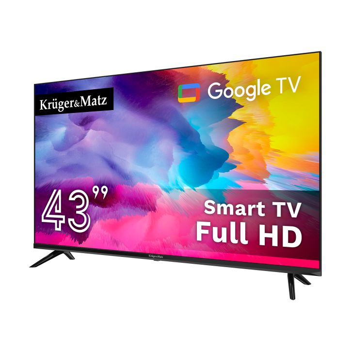 Telewizor Kruger&Matz 43" FHD Google TV DVB-T2/T/C H.265 HEVC Telewizor Kruger&Matz 43" FHD Google TV DVB-T2/T/C H.265 HEVC