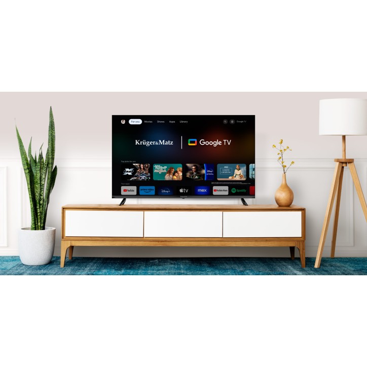 Telewizor Kruger&Matz 43" FHD Google TV DVB-T2/T/C H.265 HEVC Telewizor Kruger&Matz 43" FHD Google TV DVB-T2/T/C H.265 HEVC