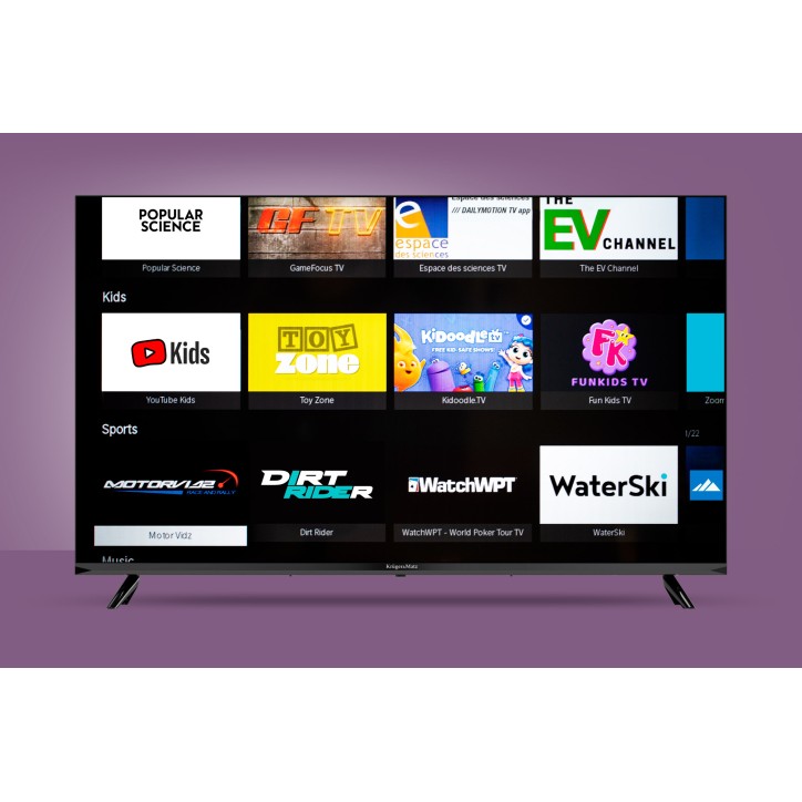 Telewizor Kruger&Matz 43" FHD smart DVB-T2/S2 H.265 Hevc Telewizor Kruger&Matz 43" FHD smart DVB-T2/S2 H.265 Hevc