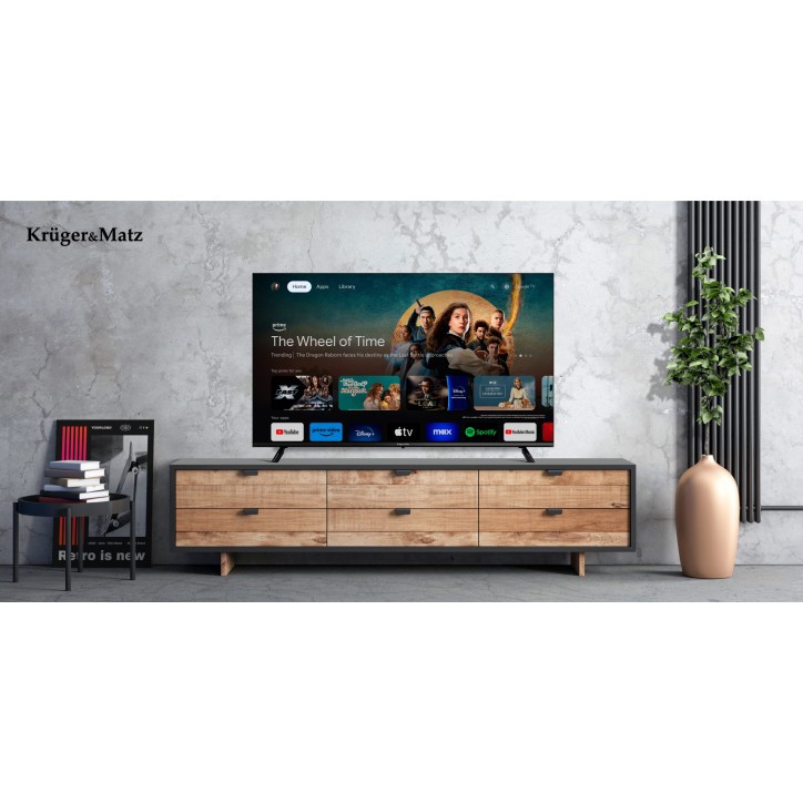 Telewizor Kruger&Matz 55" UHD Google TV DVB-T2/T/C H.265 HEVC Telewizor Kruger&Matz 55" UHD Google TV DVB-T2/T/C H.265 HEVC