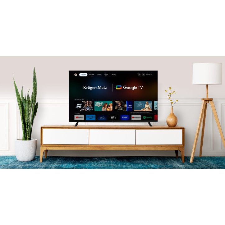 Telewizor Kruger&Matz 55" UHD Google TV DVB-T2/T/C H.265 HEVC Telewizor Kruger&Matz 55" UHD Google TV DVB-T2/T/C H.265 HEVC