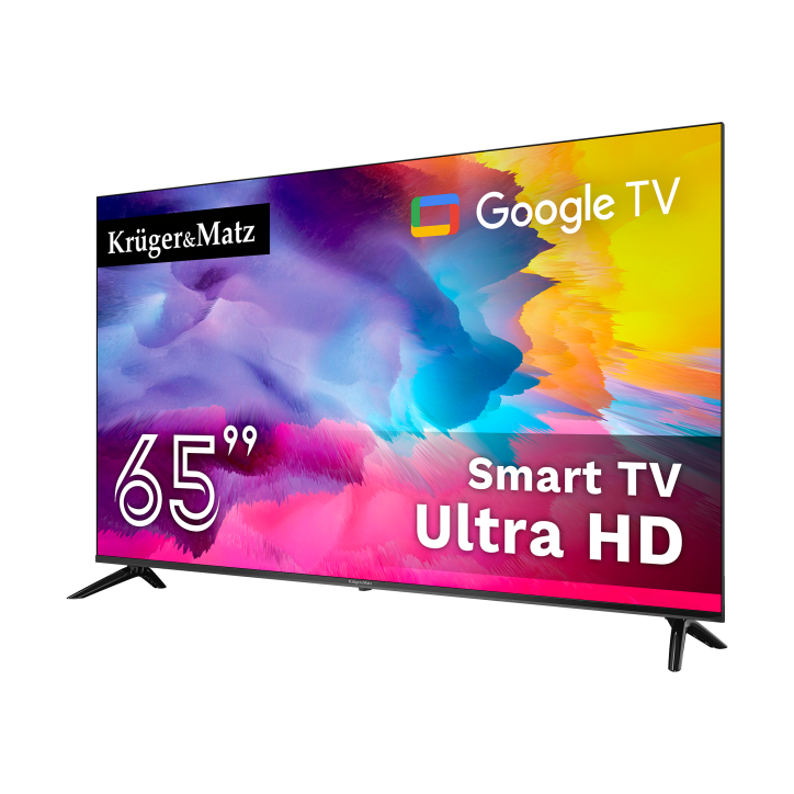 Telewizor Kruger&Matz 65" UHD Google TV DVB-T2/T/C H.265 HEVC Telewizor Kruger&Matz 65" UHD Google TV DVB-T2/T/C H.265 HEVC
