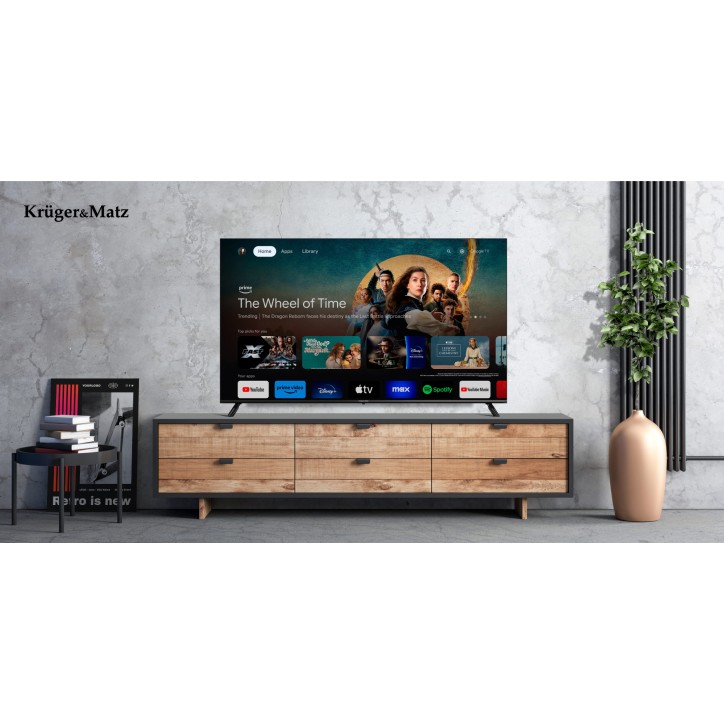 Telewizor Kruger&Matz 65" UHD Google TV DVB-T2/T/C H.265 HEVC Telewizor Kruger&Matz 65" UHD Google TV DVB-T2/T/C H.265 HEVC