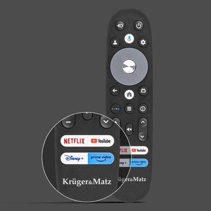 Telewizor Kruger&Matz 65" UHD Google TV DVB-T2/T/C H.265 HEVC Telewizor Kruger&Matz 65" UHD Google TV DVB-T2/T/C H.265 HEVC