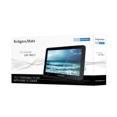 Telewizor przenośny Kruger&Matz 10,1" z tunerem DVB-T2- HD