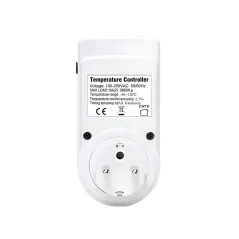 Termostat z gniazdem 230V E6185