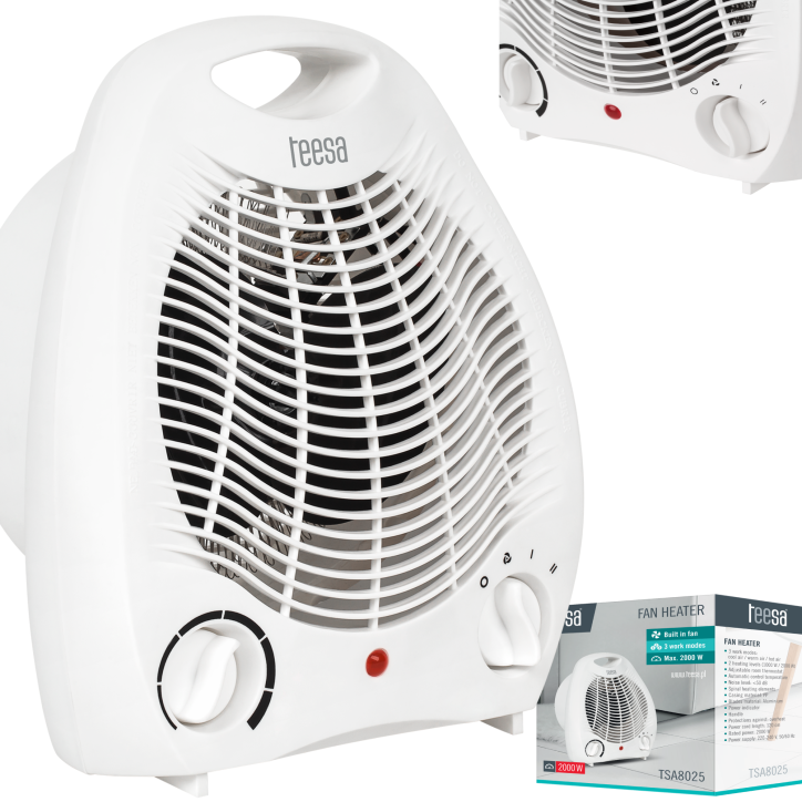 Termowentylator Teesa (1000 W, 2000 W) Termowentylator Teesa (1000 W, 2000 W)