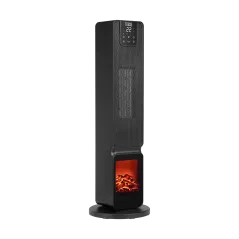 Terrmowentylator kolumnowy PTC Teesa z imitacją kominka (800/2000W)
