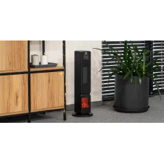 Grzejnik PTC Teesa z imitacją kominka (800/2000W)