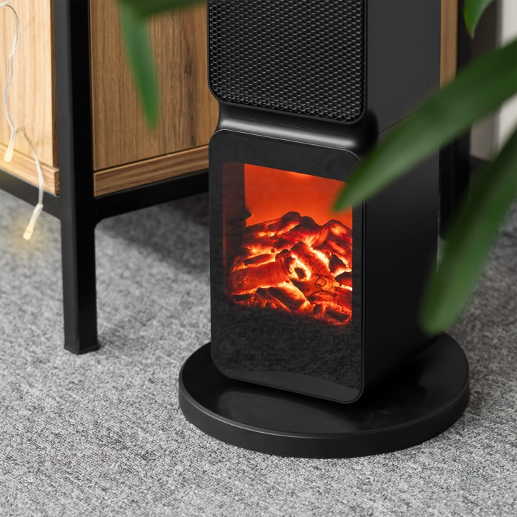 Grzejnik PTC Teesa z imitacją kominka (800/2000W) Grzejnik PTC Teesa z imitacją kominka (800/2000W)