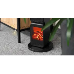 Grzejnik PTC Teesa z imitacją kominka (800/2000W)