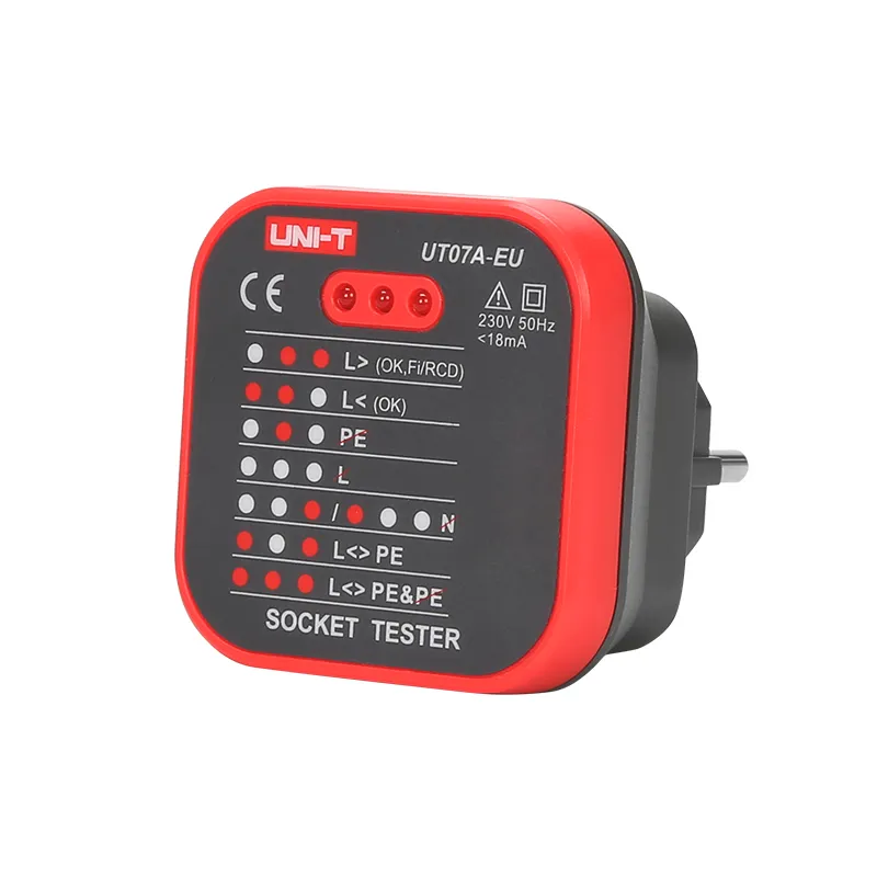 Tester gniazd sieciowych Uni-T UT07A-EU Tester gniazd sieciowych Uni-T UT07A-EU