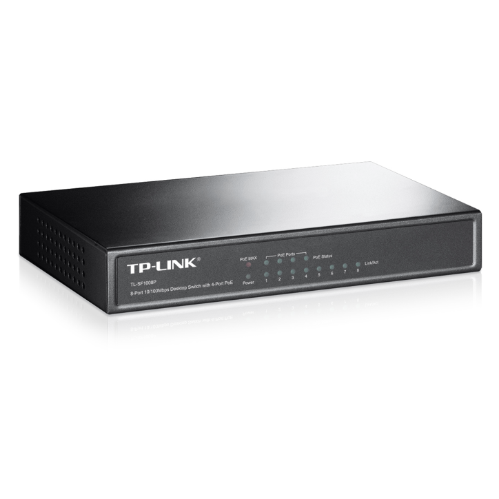 TP-LINK TL-SF1008P Switch PoE 8x10/100Mbps (4xPoE) TP-LINK TL-SF1008P Switch PoE 8x10/100Mbps (4xPoE)