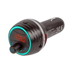 Transmiter samochodowy FM z funkcą bluetooth i dwoma gniazdami USB