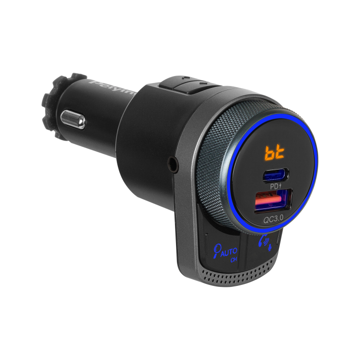 Transmiter samochodowy FM z funkcją bluetooth. Transmiter samochodowy FM z funkcją bluetooth.