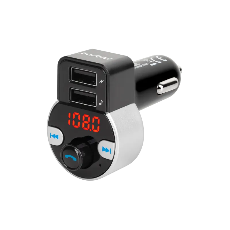 Transmiter samochodowy z funkcją bluetooth (2 gniazda USB) Transmiter samochodowy z funkcją bluetooth (2 gniazda USB)