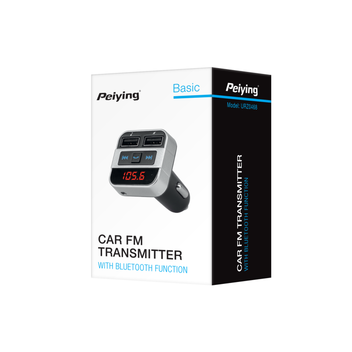Transmiter samochodowy z funkcją bluetooth (2x USB) Transmiter samochodowy z funkcją bluetooth (2x USB)