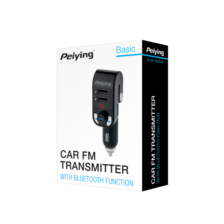 Transmiter samochodowy z funkcją bluetooth (2 gniazda USB) Transmiter samochodowy z funkcją bluetooth (2 gniazda USB)