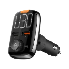 Transmiter samochodowy z funkcją Bluetooth (2x gniazda USB)