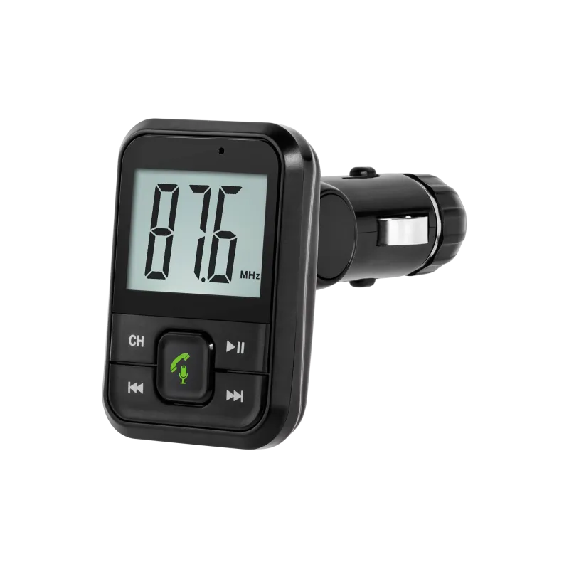 Transmiter samochodowy z funkcją bluetooth i gniazdem USB