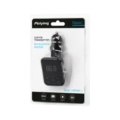 Transmiter samochodowy z funkcją bluetooth i gniazdem USB