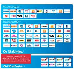 Tuner cyfrowy DIGYBOXX HD C+ z kartą SMART HD 1mies.