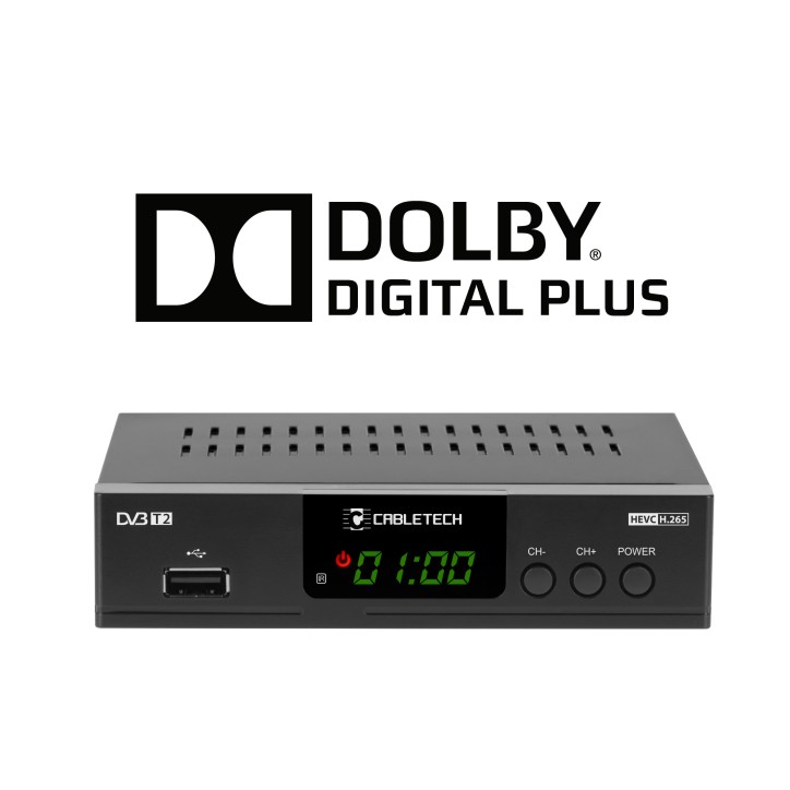 Tuner DVB-T2 H.265 HEVC Cabletech Tuner DVB-T2 H.265 HEVC Cabletech