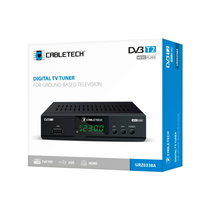 Tuner DVB-T2 H.265 HEVC Cabletech Tuner DVB-T2 H.265 HEVC Cabletech