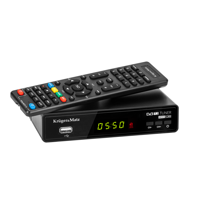 Tuner DVB-T2 H.265 HEVC Kruger&Matz Tuner DVB-T2 H.265 HEVC Kruger&Matz