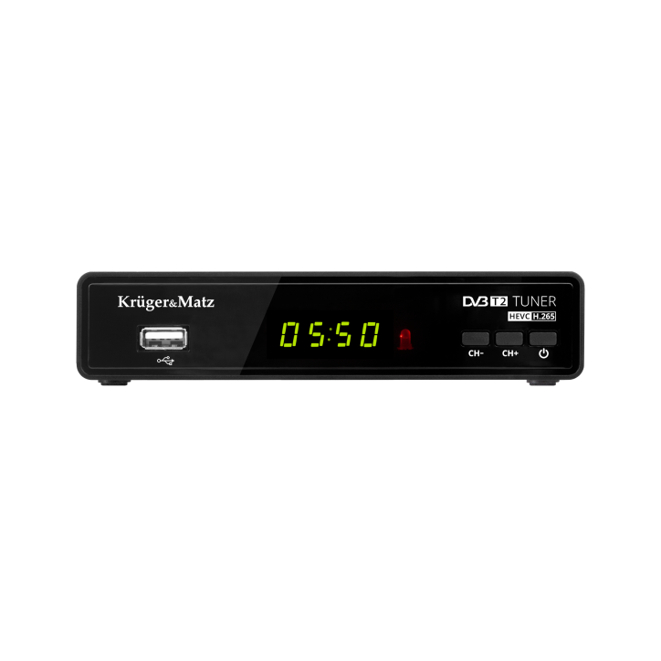 Tuner DVB-T2 H.265 HEVC Kruger&Matz Tuner DVB-T2 H.265 HEVC Kruger&Matz