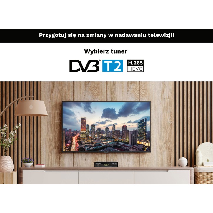 Tuner DVB-T2 H.265 HEVC Kruger&Matz Tuner DVB-T2 H.265 HEVC Kruger&Matz