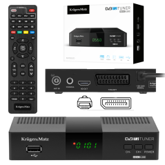 Tuner DVB-T2 H.265 HEVC Kruger&Matz