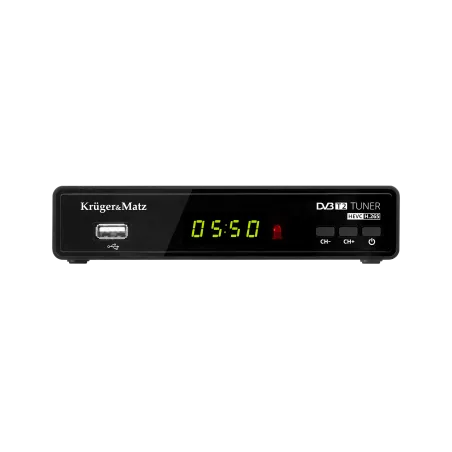 Tuner DVB-T2 H.265 HEVC Kruger&Matz