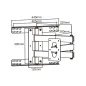 Uchwyt - ramię do uchwytów LCD na ścianę wysuwany czarny Uchwyt - ramię do uchwytów LCD na ścianę wysuwany czarny