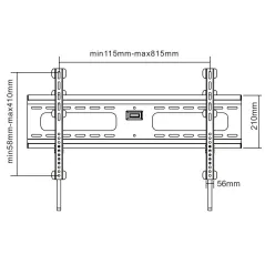 Uchwyt do LCD i plasmy uniwersalny 37-70 cali superpłaski z poziomicą
