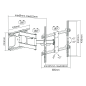 Uchwyt do ściany Kruger&Matz do LED TV 37-70 cali (regulacja w pionie i w poziomie)