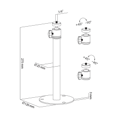 Uchwyt do ściany/sufitu do projektora